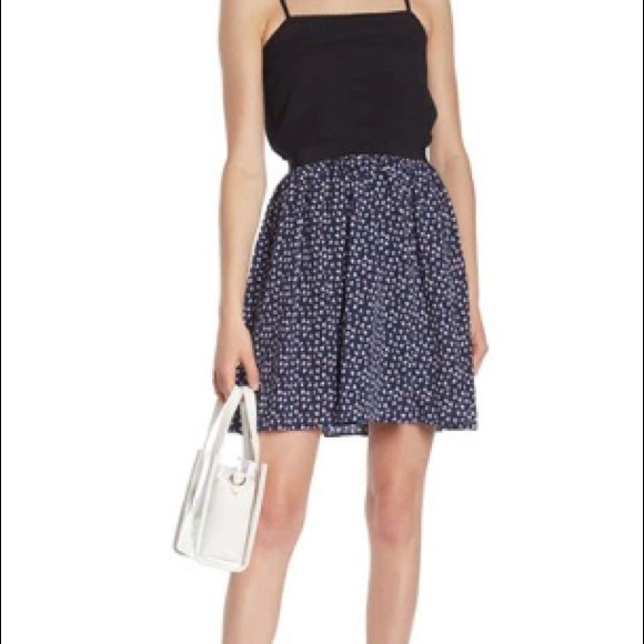 FRNCH Bird Print Mini Skirt in Size Medium - Picture 5 of 5